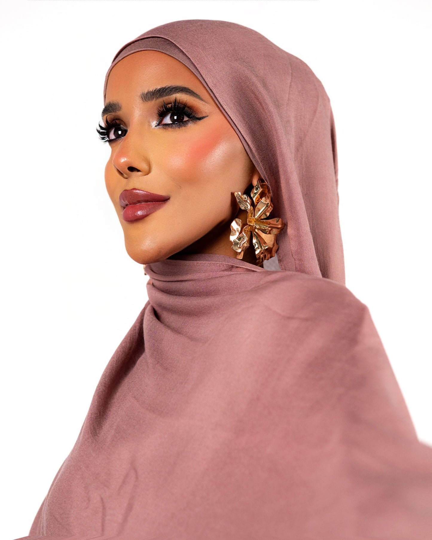 Plain Modal Hijab- Pink Nude (matching undercap included)