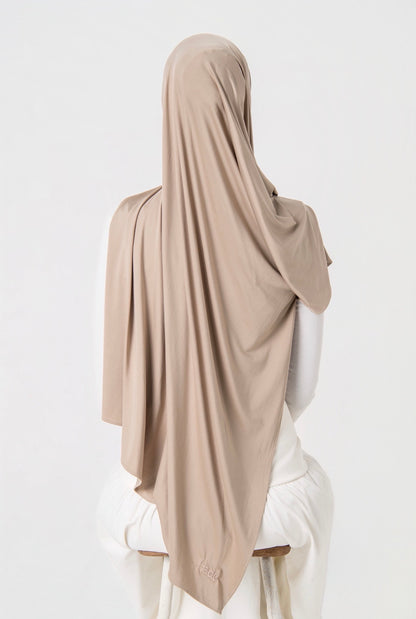 Liquid Jersey Hijab – Sandstone