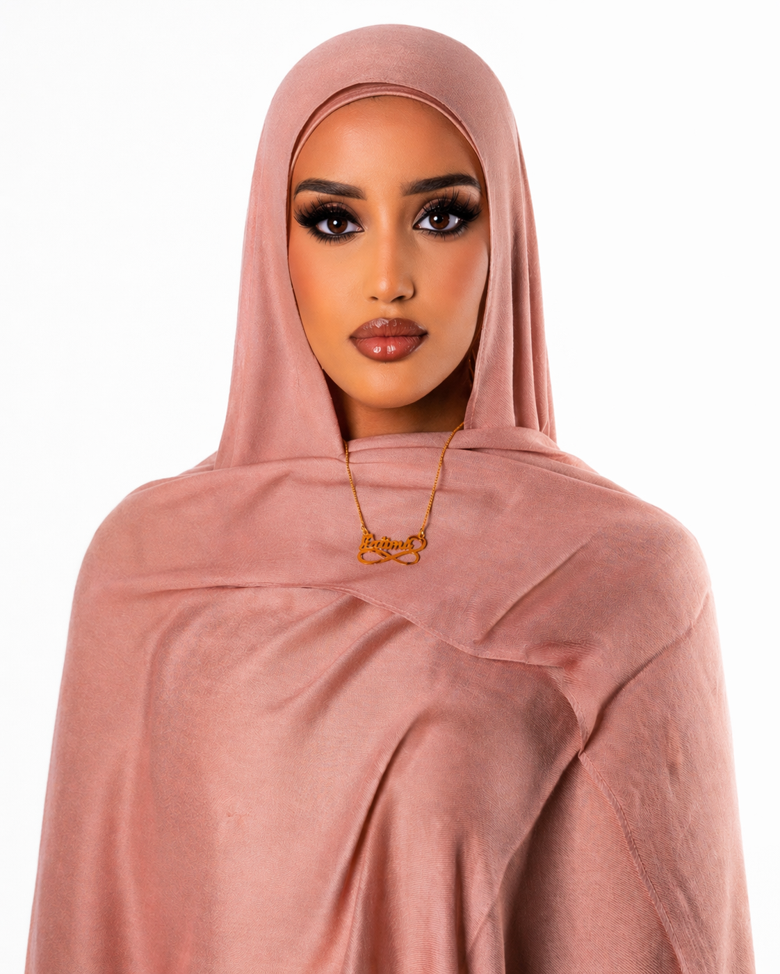 Plain Modal Hijab- Peach Nude (matching undercap included)
