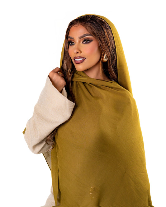 Plain Modal Hijab- Mustard (matching undercap included)