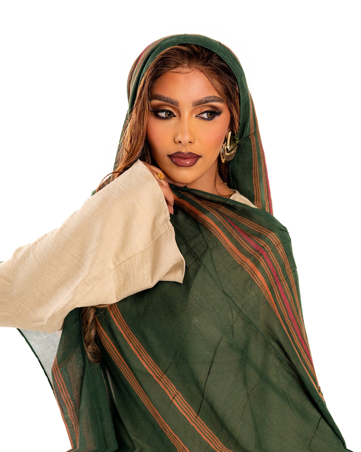 Hidiyo Dhaqan Hijab- Green (matching undercap included)