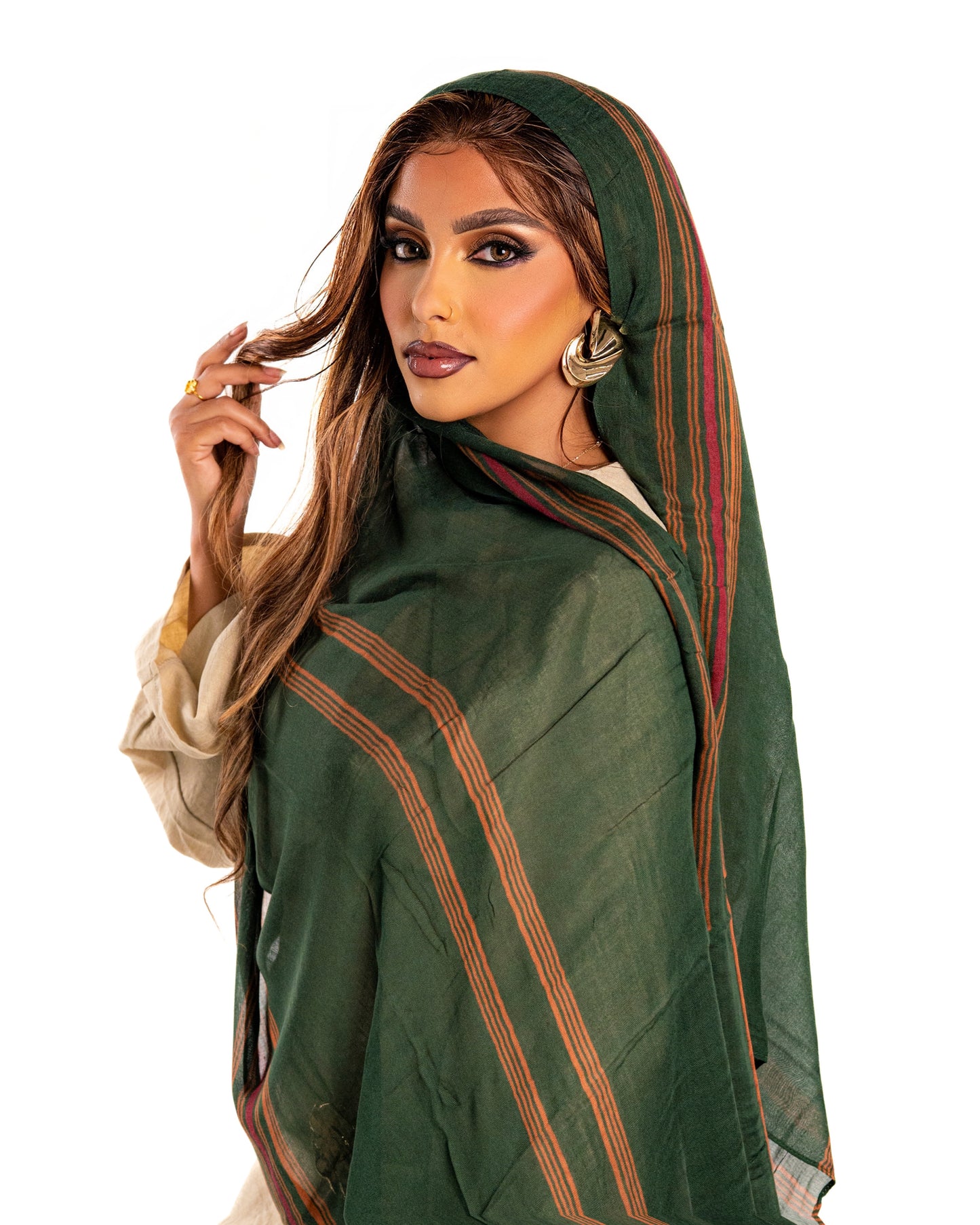 Hidiyo Dhaqan Hijab- Green (matching undercap included)