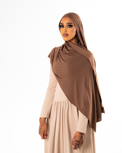 Premium Jersey Hijab – Nude