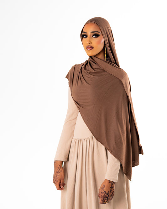 Premium Jersey Hijab- Nude (matching undercap included)