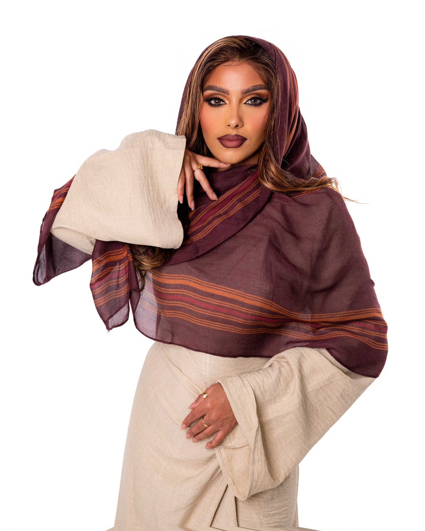 Hidiyo Dhaqan Hijab - Brown (matching undercap included)