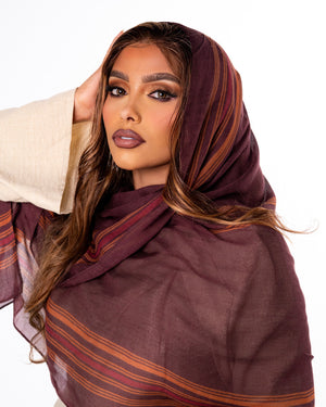 Hidiyo Dhaqan Hijab - Brown (matching undercap included)