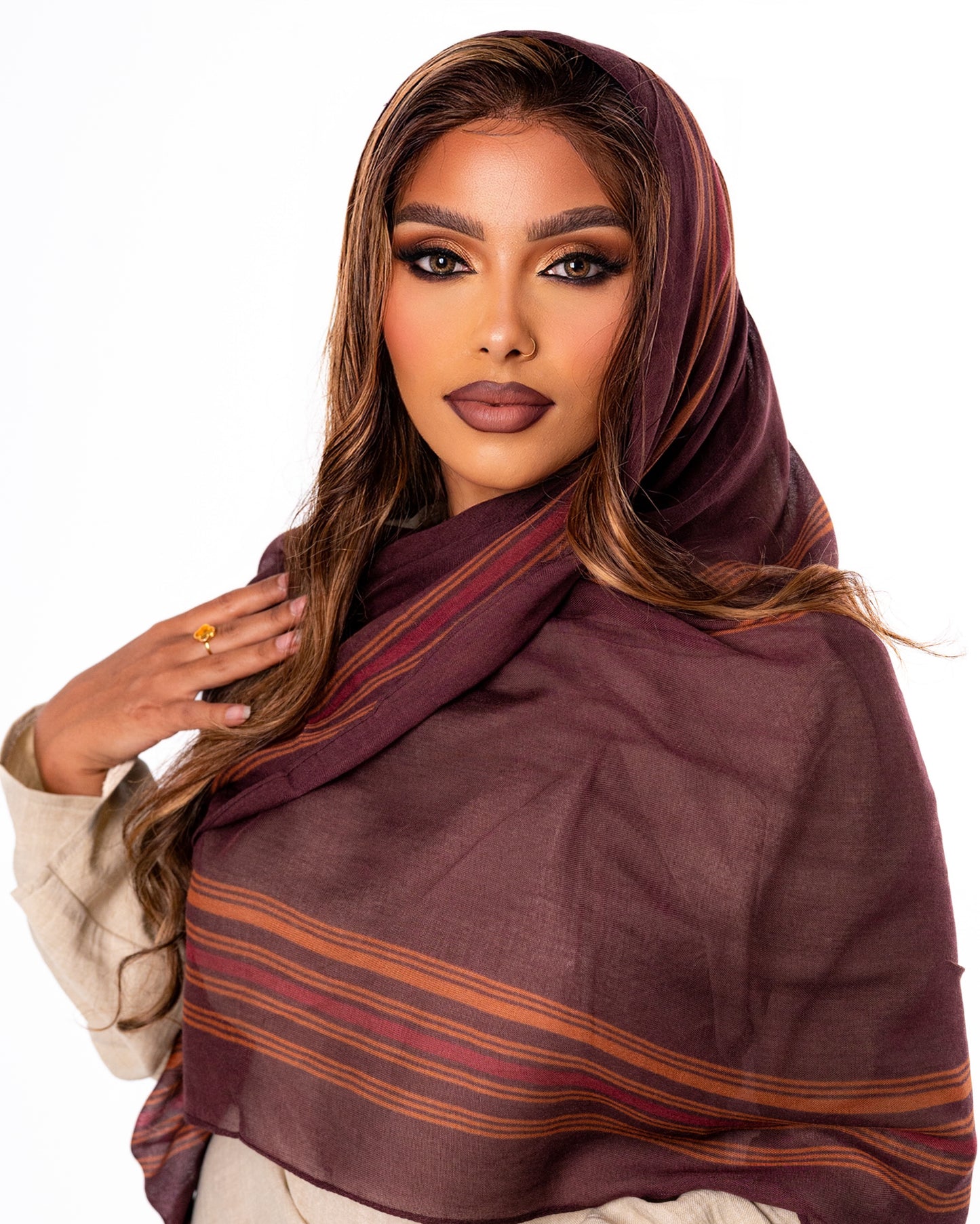 Hidiyo Dhaqan Hijab - Brown (matching undercap included)