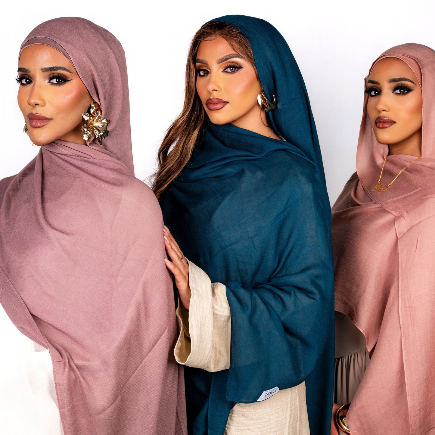 Plain Modal Hijab- Peach Nude (matching undercap included)