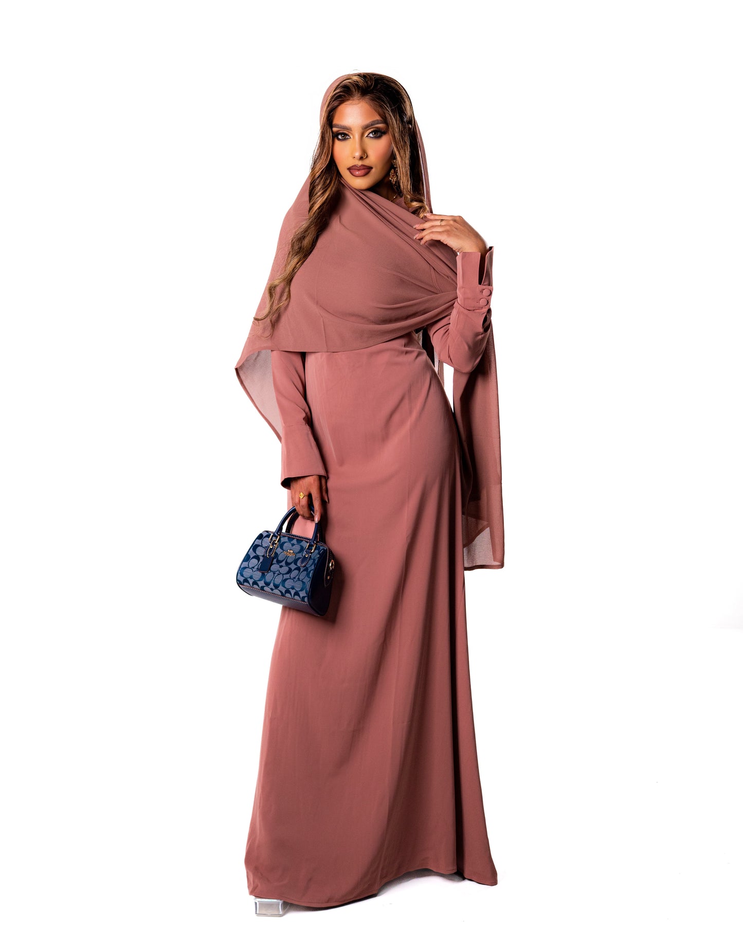 Off Duty Abaya - Dusty Pink