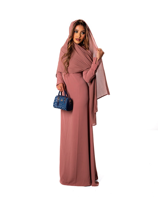Off Duty Abaya - Dusty Pink