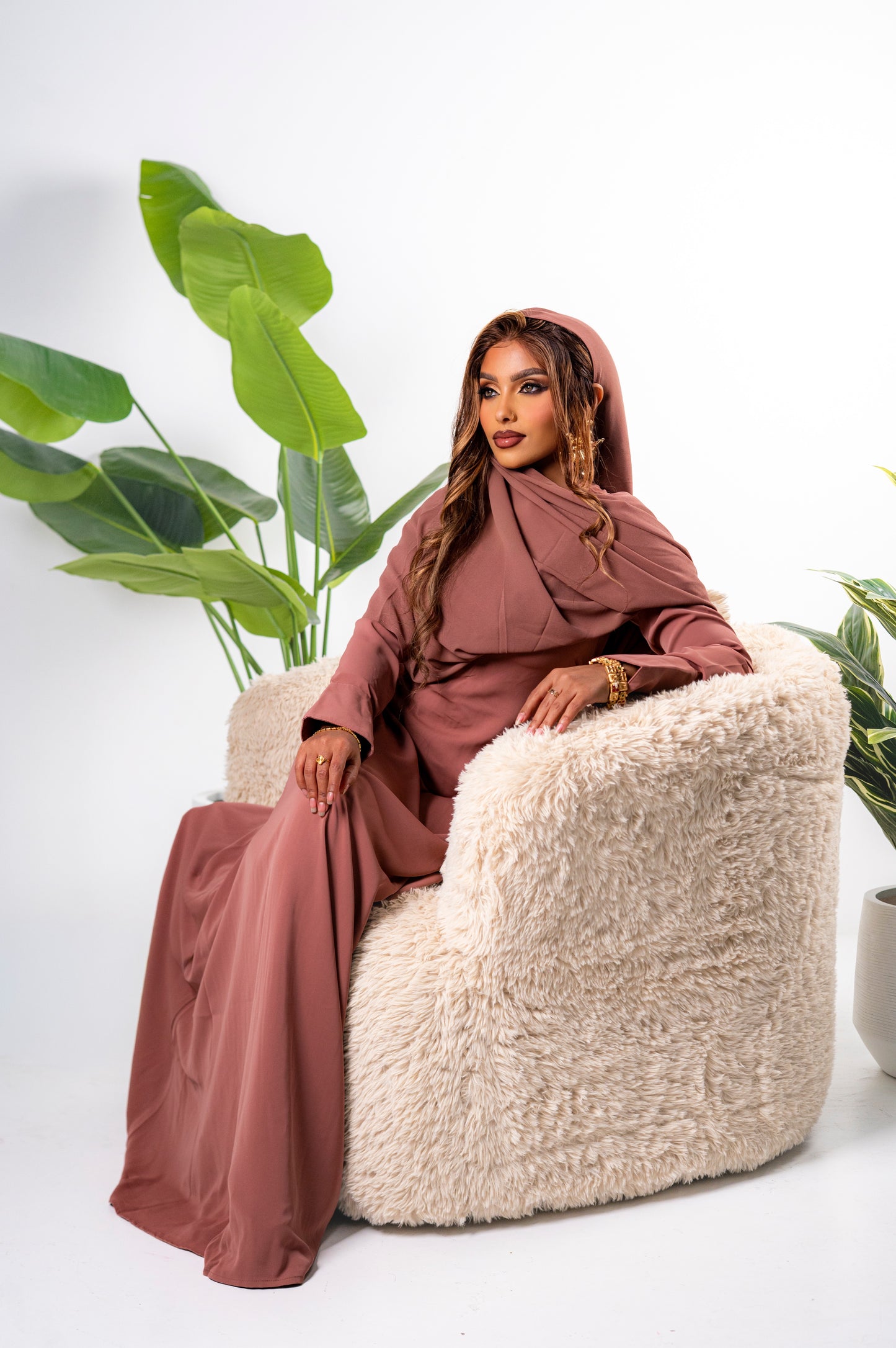 Off Duty Abaya - Dusty Pink