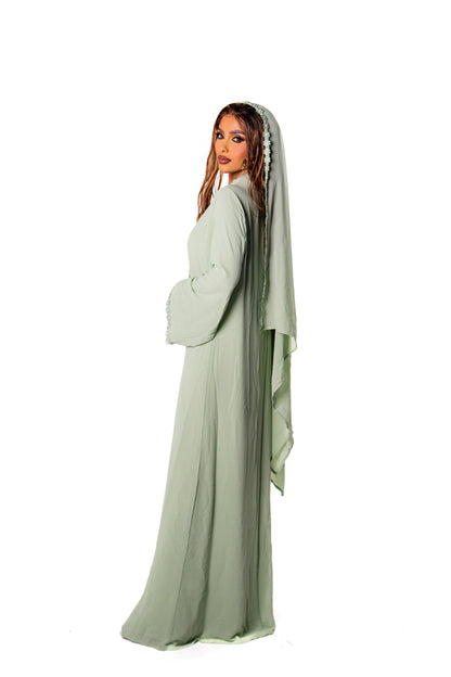 Lace Abaya – Pastel