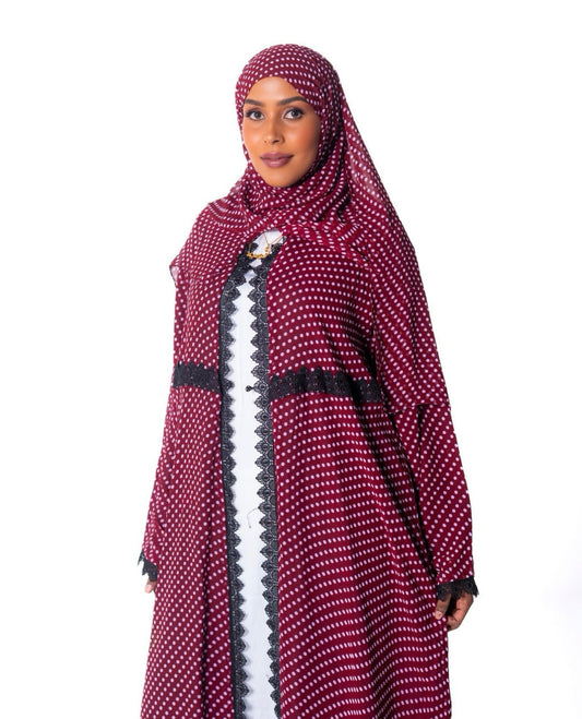 Plum-(matching hijab inlcuded)