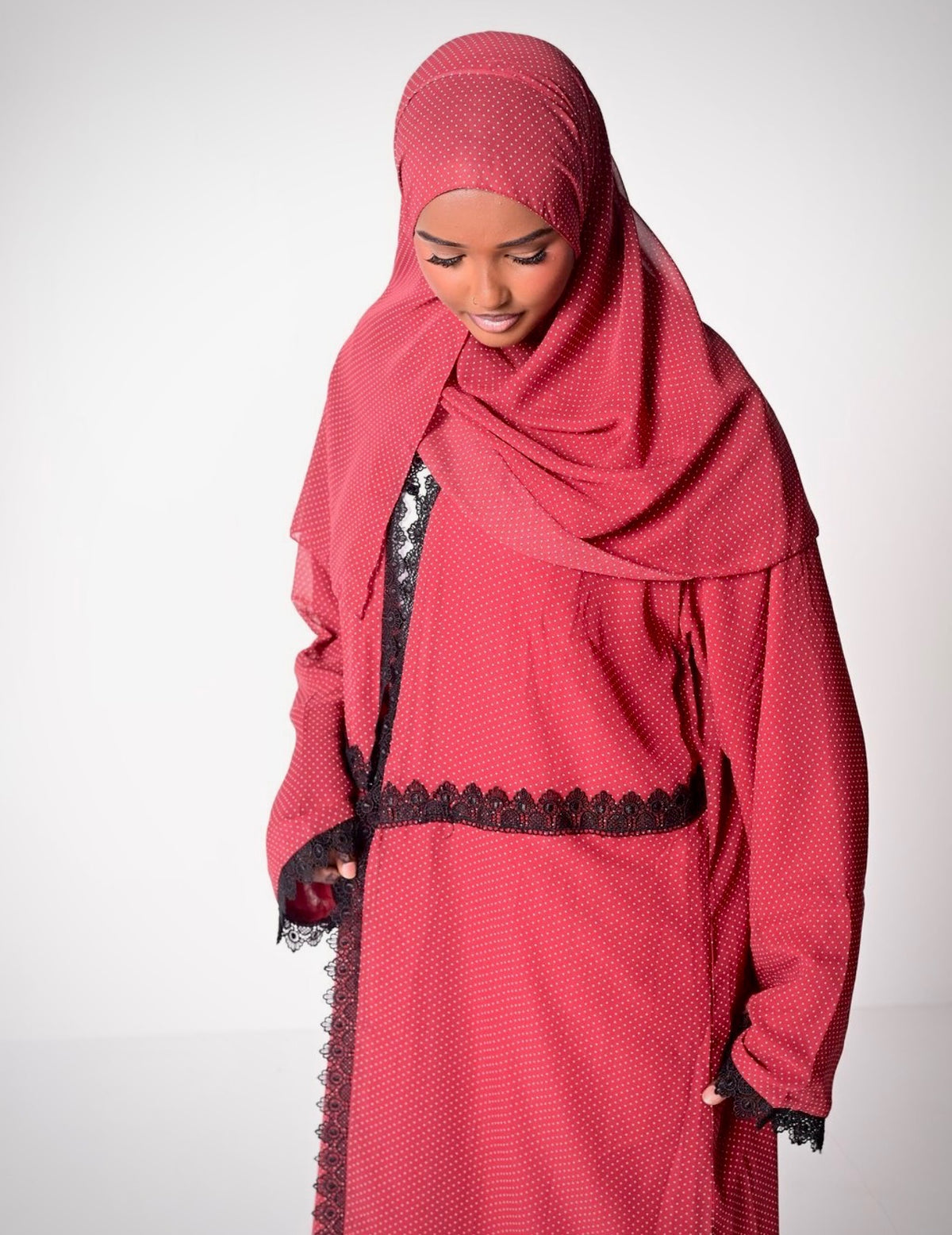 Strawberry Cream-(matching hijab inlcuded)